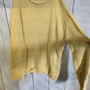 Ami Yellow Cowl Neck Sweater